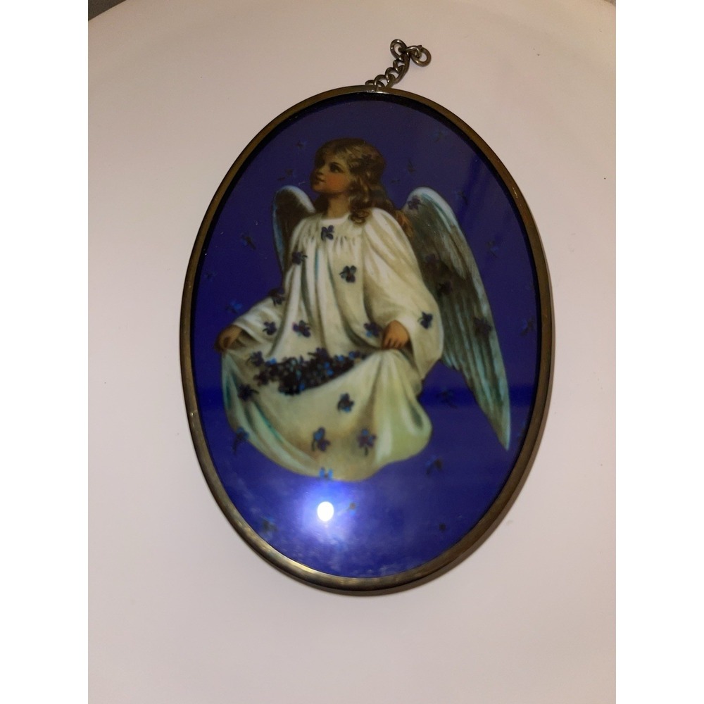 Via Vermont Artistry Glass Art Catcher 1993‎ Thomas Cathey ANGEL Sun Catcher